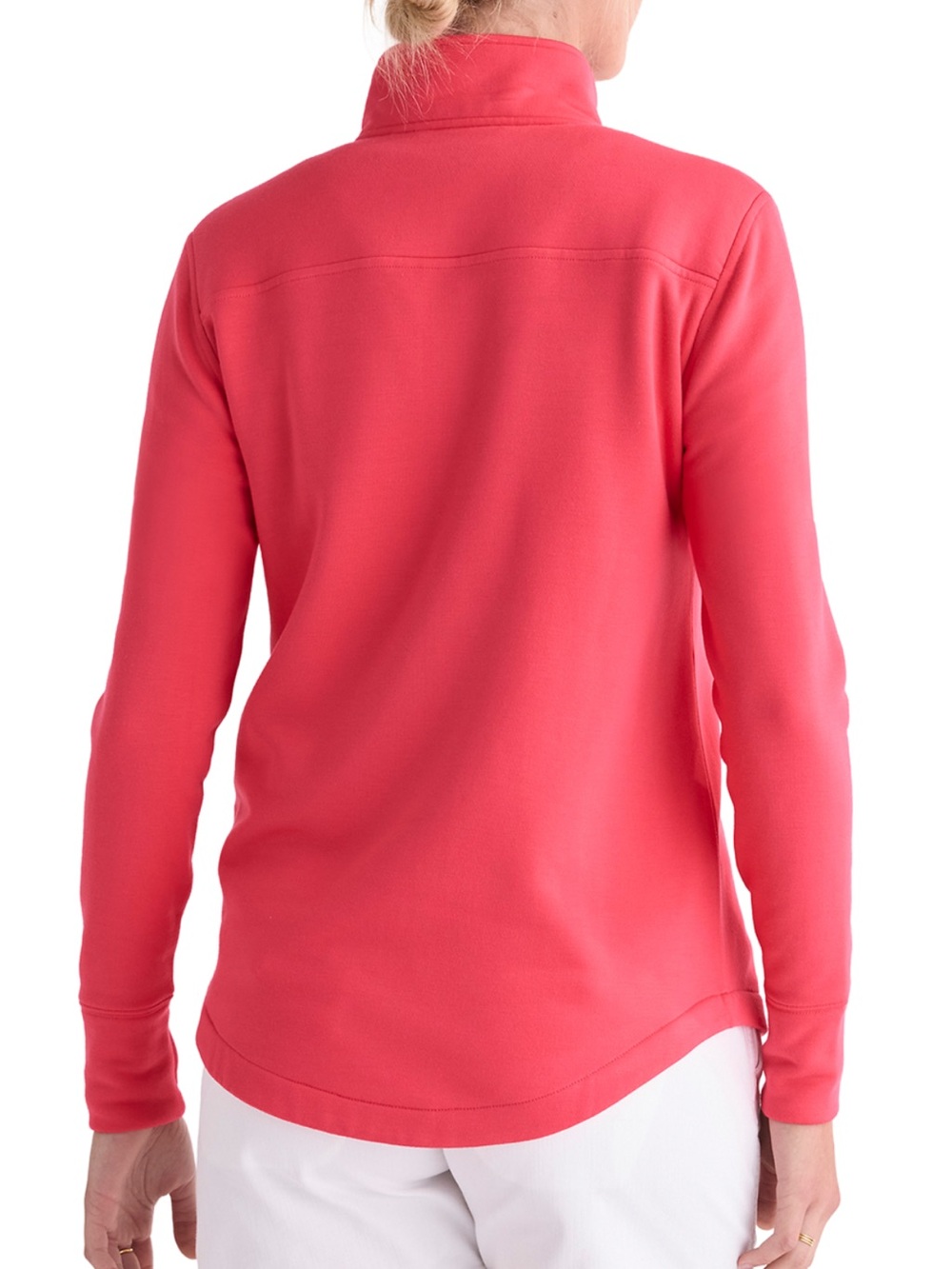 Vineyard Vines Women’s Coral Half-Zip Pullover - Picture 2 of 2